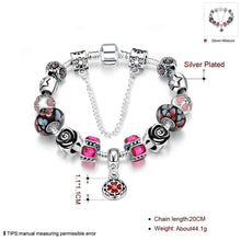 online shopping india silver-plated bracelets bangles Red fall heart pulseras mujer joias ELY