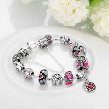 online shopping india silver-plated bracelets bangles Red fall heart pulseras mujer joias ELY