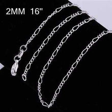 online shopping india silver plated chain 2M 16-24inch Personalized 2 ELY