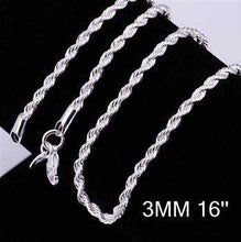 online shopping india silver plated chain 2M 16-24inch Personalized 2 ELY