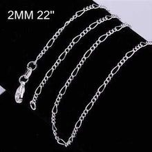 online shopping india silver plated chain 2M 16-24inch Personalized 2 ELY
