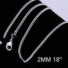 online shopping india silver plated chain 2M 16-24inch Personalized 2 ELY