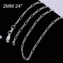 online shopping india silver plated chain 2M 16-24inch Personalized 2 ELY