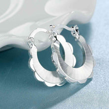 online shopping india silver plated earing Linear flow clip cuff accessories 695 ELY