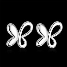 online shopping india silver plated earrings Cute Zircon Butterfly stud cuff diy 314 ELY