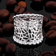 online shopping india silver plated engagement ring long wide web ring men wedding jewelry 37 ELY