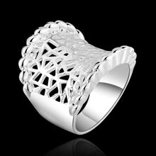 online shopping india silver plated engagement ring long wide web ring men wedding jewelry 37 ELY