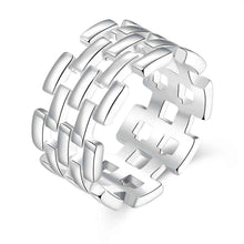 online shopping india silver plated engagement ring long wide web ring men wedding jewelry 37 ELY
