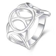 online shopping india silver plated engagement ring long wide web ring men wedding jewelry 37 ELY