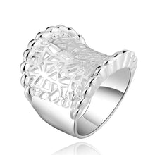 online shopping india silver plated engagement ring long wide web ring men wedding jewelry 37 ELY