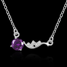 online shopping india silver plated necklaces & pendants Insets wave-purple gem bisuteria horloge 14 ELY