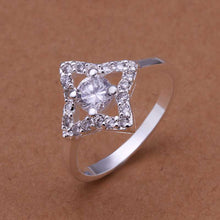 online shopping india silver plated rings Austria Crystal bague femme floating charms 54 ELY