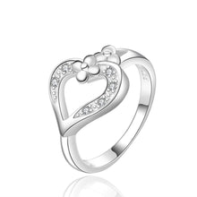online shopping india silver plated rings Austria Crystal bague femme floating charms 54 ELY