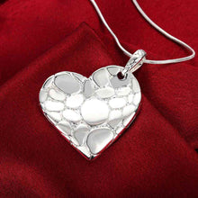 online shopping india silver plated statement necklace heart-shaped colar Gift for her 8 5 ELY