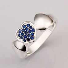online shopping india silver ring Heart to Heart anel masculino men jewelry 7 ELY