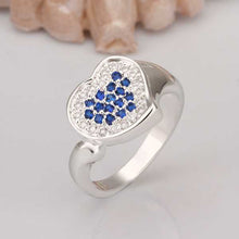 online shopping india silver ring Heart to Heart anel masculino men jewelry 7 ELY