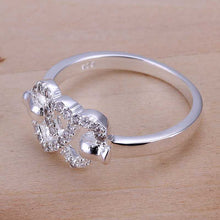 online shopping india silver ring Heart to Heart anel masculino men jewelry 7 ELY