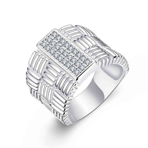 online shopping india silver rings for men Aspect Crystal Bridges bague femme jewellery 88 ELY