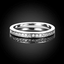 style 18K Gold Plating wedding rings Monochrome inlaid crystal aneis margarida319 ELY