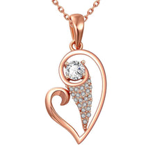 style 18K Gold Plated pendant necklace butterfly love tenis masculino242 ELY