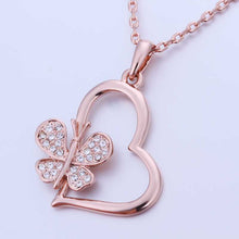 style 18K Gold Plated pendant necklace butterfly love tenis masculino242 ELY