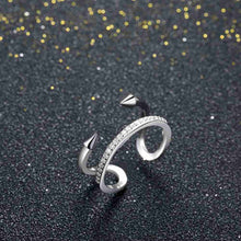 style 925 silver ring Snakeheads lines bague femme sport292 ELY