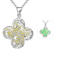 style Glowing Film necklace men Four Leaf Flower vintage necklace prices in euros3 ELY