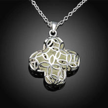 style Glowing Film necklace men Four Leaf Flower vintage necklace prices in euros3 ELY