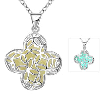 style Glowing Film necklace men Four Leaf Flower vintage necklace prices in euros3 ELY
