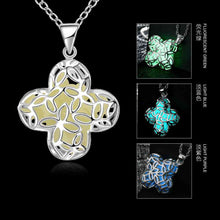 style Glowing Film necklace men Four Leaf Flower vintage necklace prices in euros3 ELY