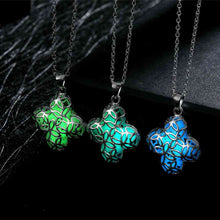 style Glowing Film necklace men Four Leaf Flower vintage necklace prices in euros3 ELY