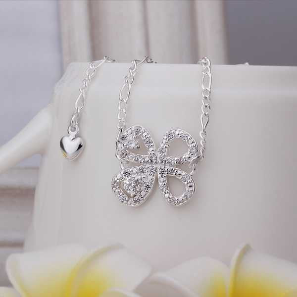 style silver anklet Insets Clover ankle bracelet Elegant HBA 7 ELY