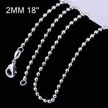 style silver chains 2M 16-24inch charms 5 ELY