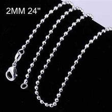 style silver chains 2M 16-24inch charms 5 ELY