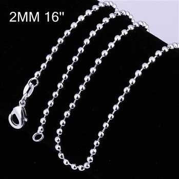style silver chains 2M 16-24inch charms 5 ELY