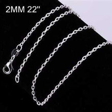 style silver chains 2M 16-24inch charms 5 ELY