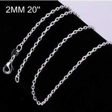 style silver chains 2M 16-24inch charms 5 ELY