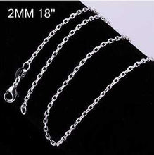 style silver chains 2M 16-24inch charms 5 ELY