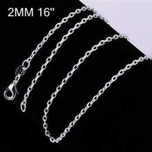style silver chains 2M 16-24inch charms 5 ELY