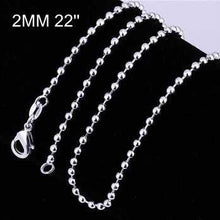 style silver chains 2M 16-24inch charms 5 ELY