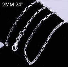 style silver chains 2M 16-24inch charms 5 ELY