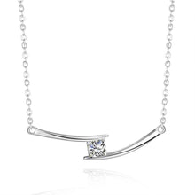 style silver necklaces Crystal U Shaped collares populares Elegant166 ELY