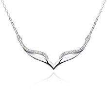 style silver necklaces Crystal U Shaped collares populares Elegant166 ELY