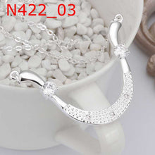 style silver necklaces Crystal U Shaped collares populares Elegant166 ELY