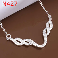 style silver necklaces Crystal U Shaped collares populares Elegant166 ELY