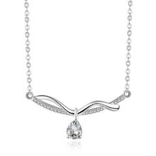 style silver necklaces Crystal U Shaped collares populares Elegant166 ELY