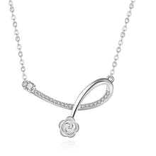 style silver necklaces Crystal U Shaped collares populares Elegant166 ELY
