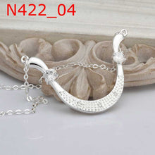 style silver necklaces Crystal U Shaped collares populares Elegant166 ELY