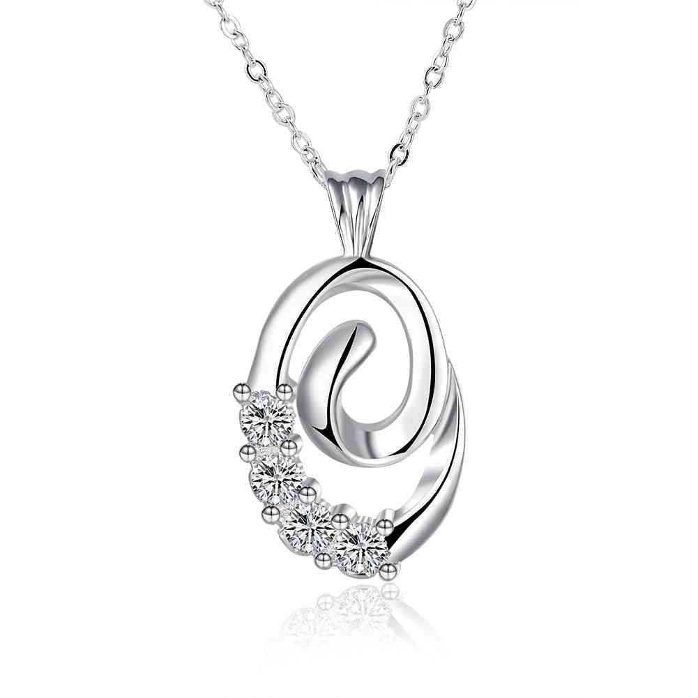 style silver pendant Crystal antenna gargantilha joyas2 3 ELY
