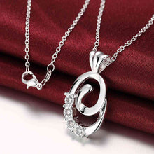style silver pendant Crystal antenna gargantilha joyas2 3 ELY